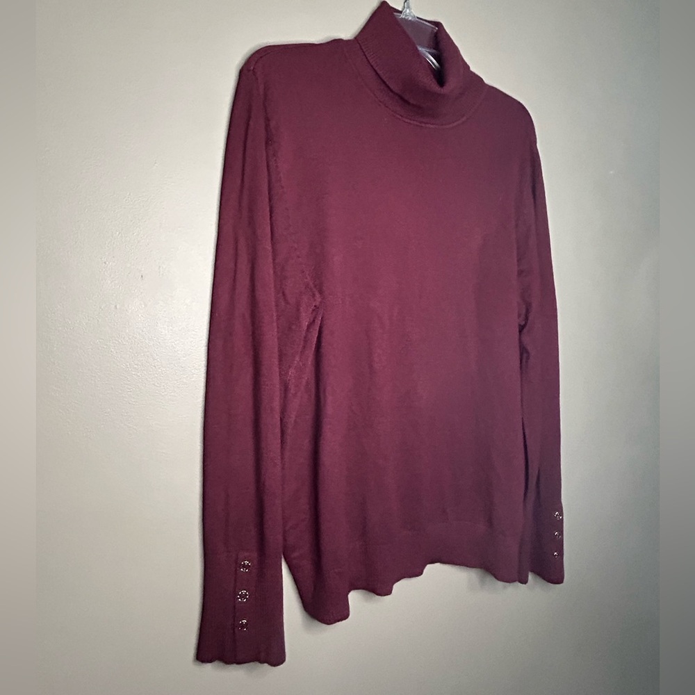 Joseph A Women’s Windsor Wine Knit Sweater Size XL - Picture 2 of 9